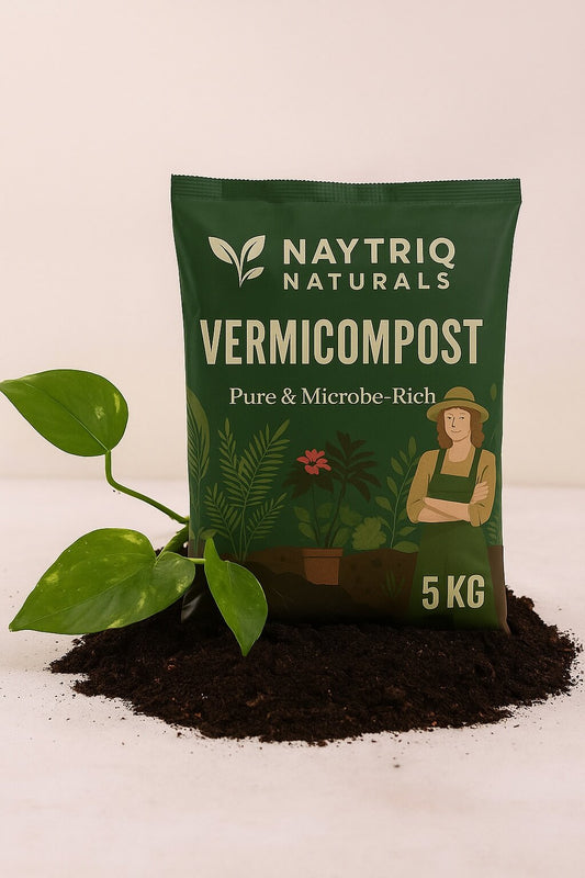 Naytriq Premium Vermicompost 2kg, 5kg, 10kg organic soil booster for healthy plant growth