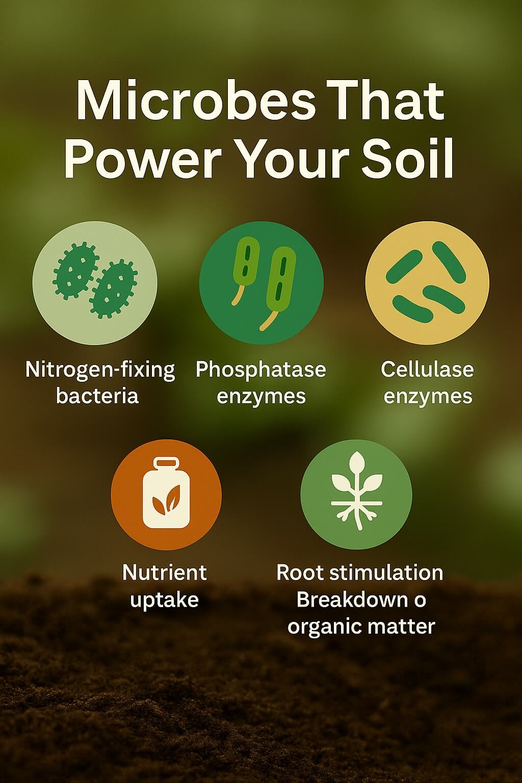 Beneficial soil microbes in vermicompost: nitrogen-fixing bacteria and enzymes